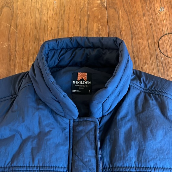 Women’s Holden Small Navy Bomber Jacket Puffy - Picture 2 of 6